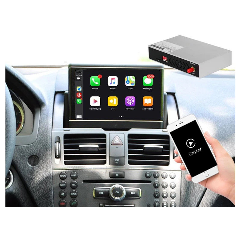 Boitier Apple Carplay et Android Auto pour Mercedes Benz GLK (X204) de 2008  à 2011