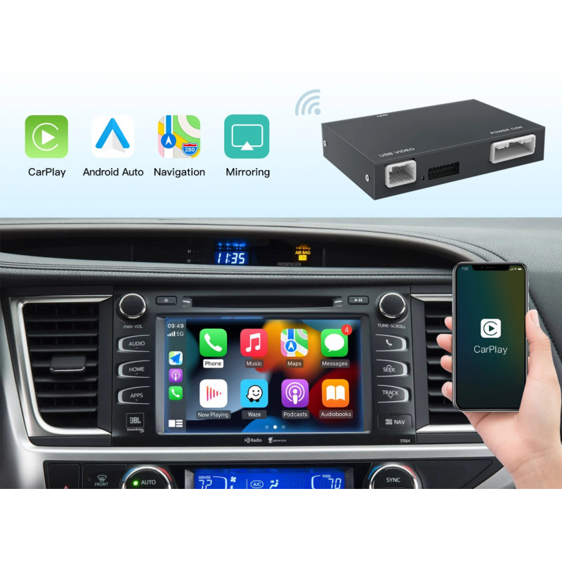 Android Auto & Apple Carplay Audi A5 B9 Boitier Adaptateur Sans Fil Wifi  USB Module Pour Ecran Autoradio Voiture D'origine