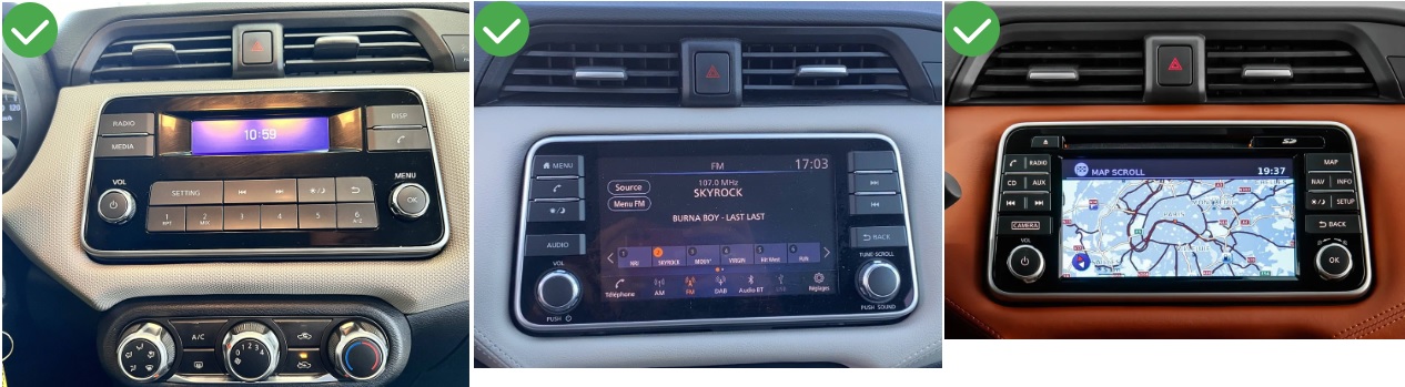 Autoradio compatible en remplacement