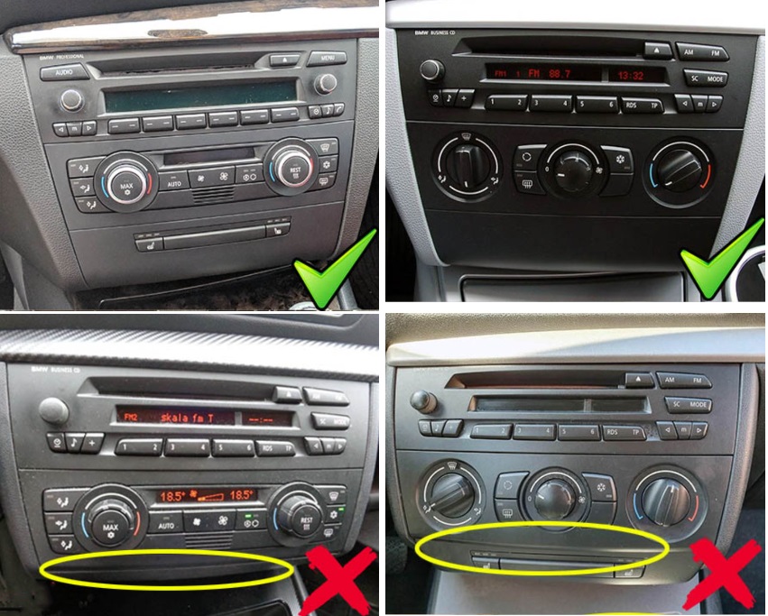 Autoradio d'origine BMW Série 1 E81 E82 E87 E88