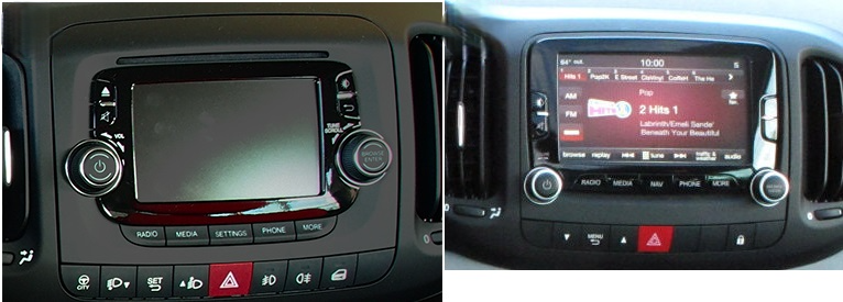 Autoradios d’origine Fiat 500L (2012–2017) remplaçables par l’écran Android