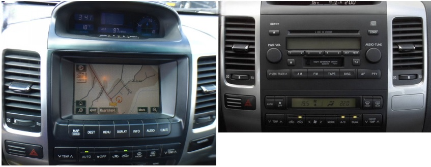 Autoradio compatible Toyota Land Cruiser J120