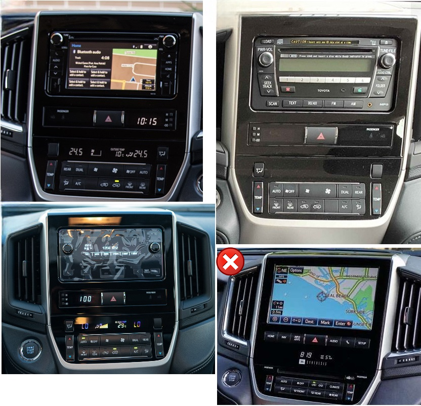 Autoradio compatible Toyota Land Cruiser 200