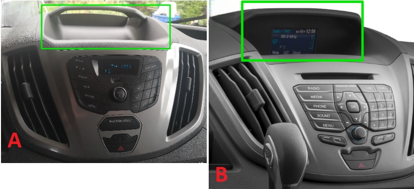 Autoradios d'origine Ford Transit 2015–2019 compatibles avec l’autoradio Android Yatour France