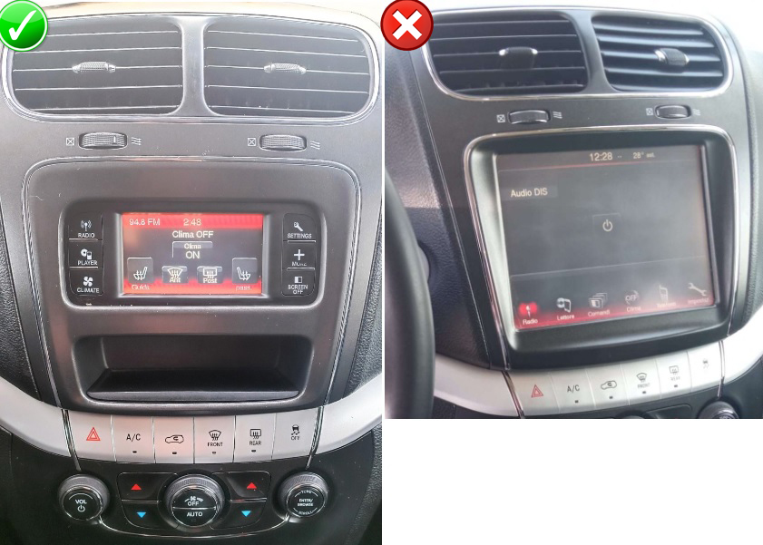 Autoradios d’origine Dodge Journey (2011–2020) remplaçables par l’écran Android